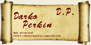 Darko Perkin vizit kartica
